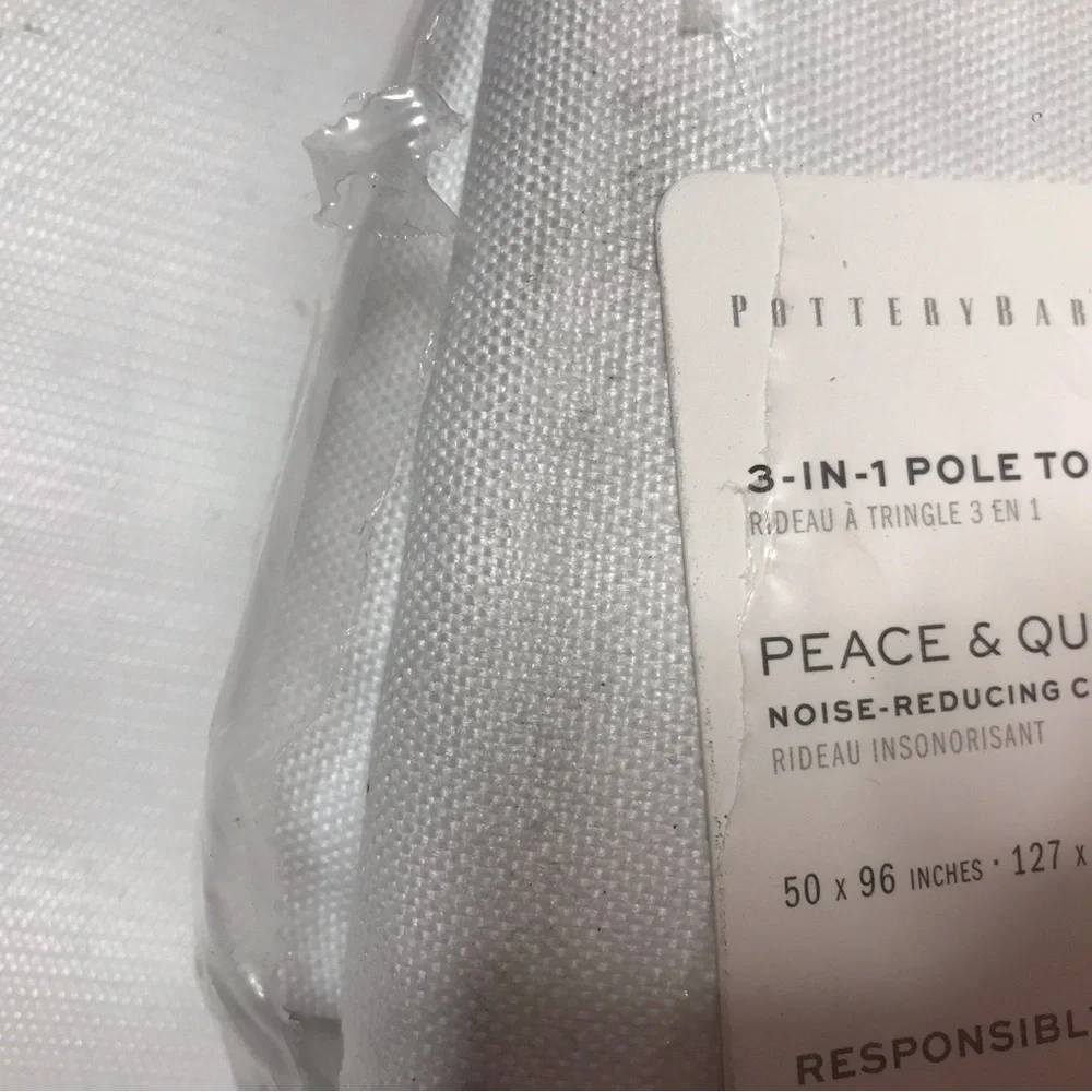 Pottery Barn Peace and Quiet Blackout Noise Reducing Curtain 50